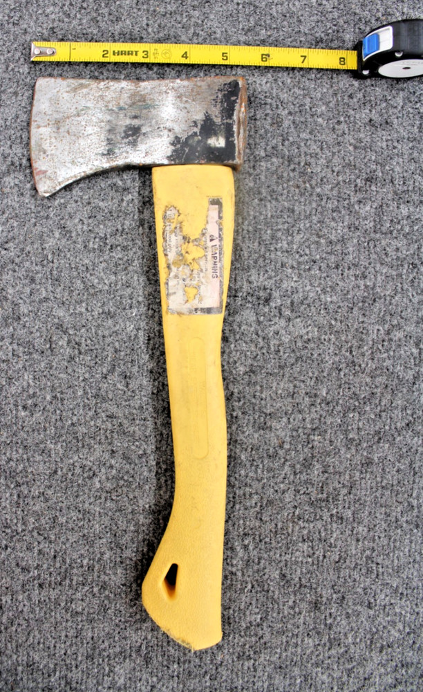 Unbranded Hatchet w/ Yellow Plastic Handle (Preowned)