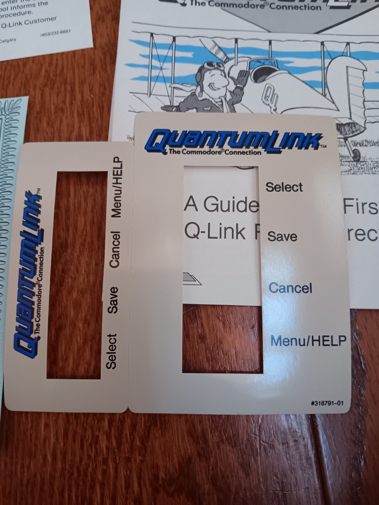 Commodore 64 Quantumlink Manuals Inserts Box Only NO SOFTWARE