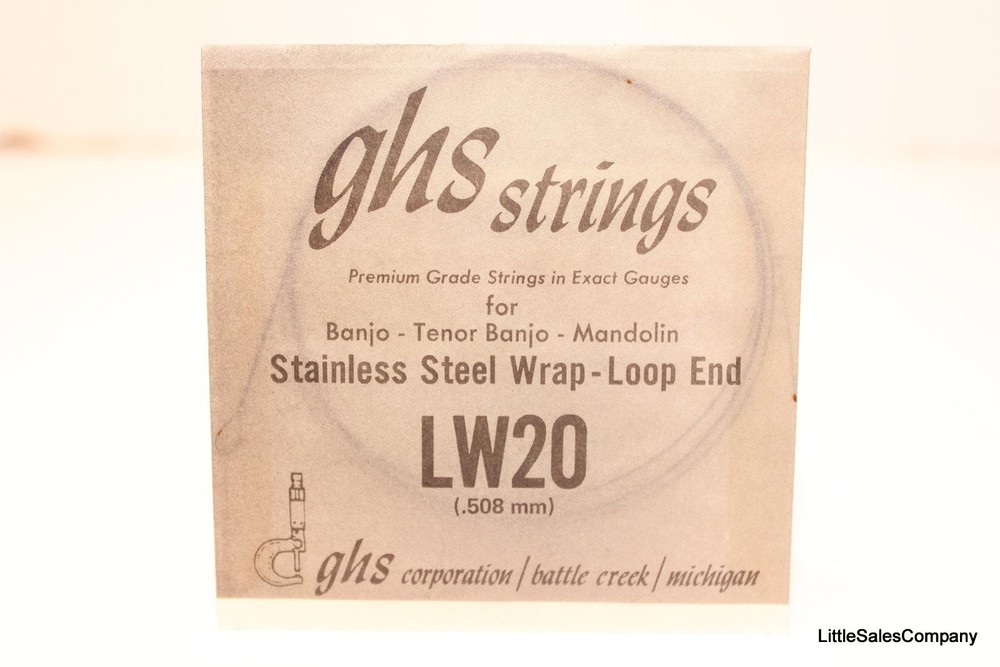 GHS Set of ( 5 ) String Banjo Stainless Steel Strings