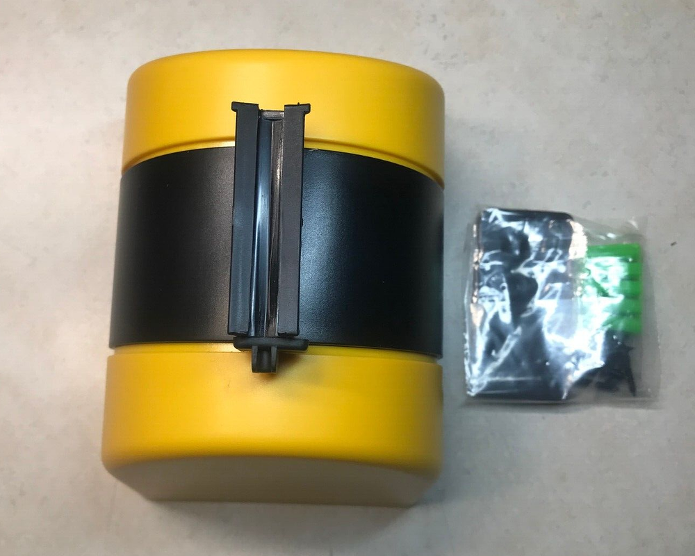 Crowd Control Warehouse CCW Series Fixed Wall Mount Retractable Belt Barrier 30'