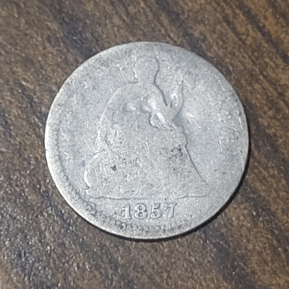 1857-O Seated Liberty Half Dime 5c
