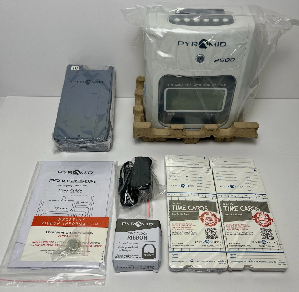Pyramid Time 2500 Auto Time Clock (Model 2500)