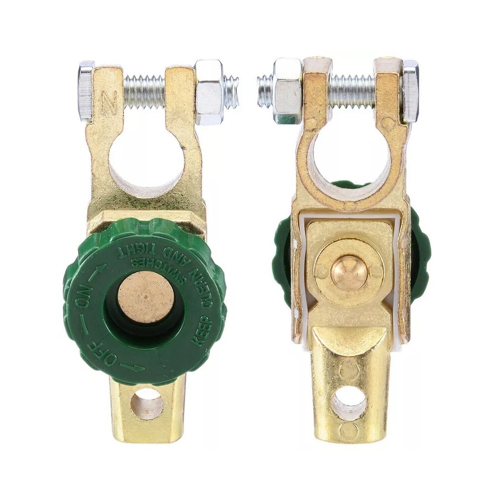 2PCS Car Battery Link Terminal Quick Cut-off Disconnect Master Kill Shut Switch