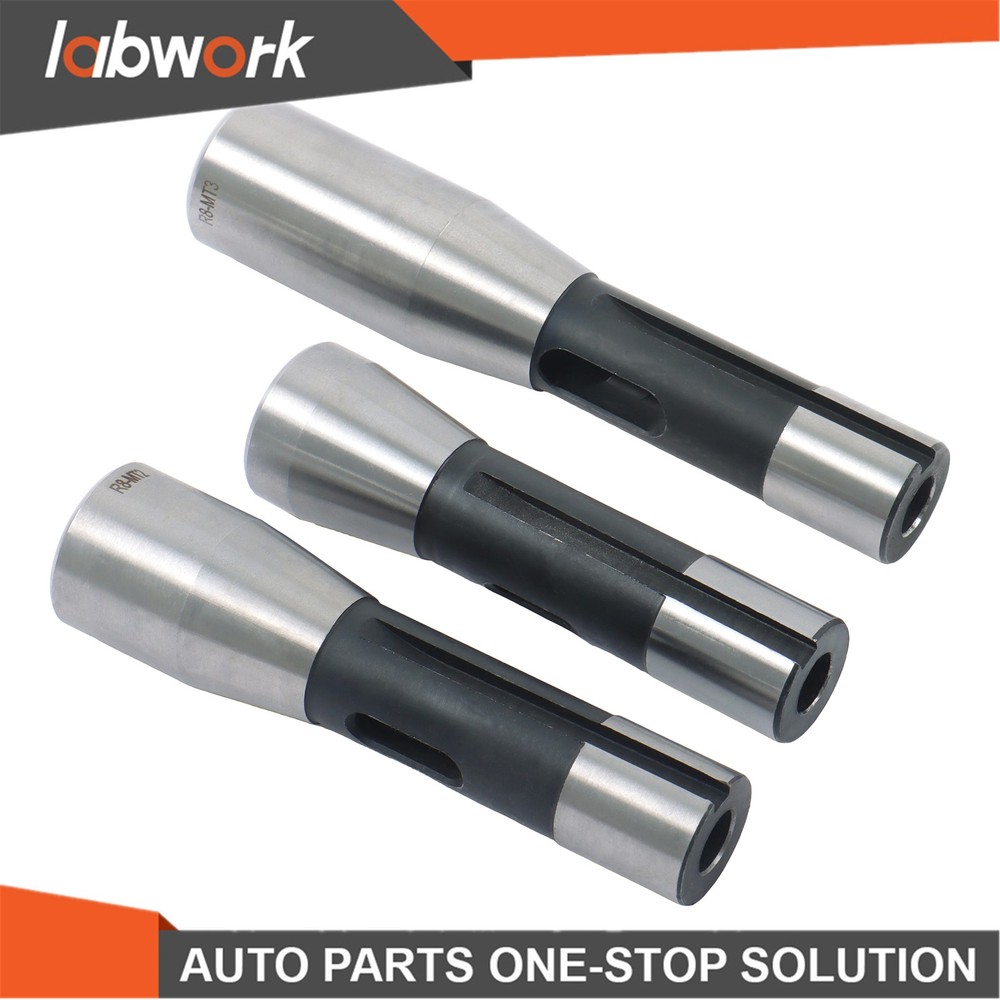 Labwork Precision Ground R8 Shank 3 Pcs Adapter for Milling Machine Arbors