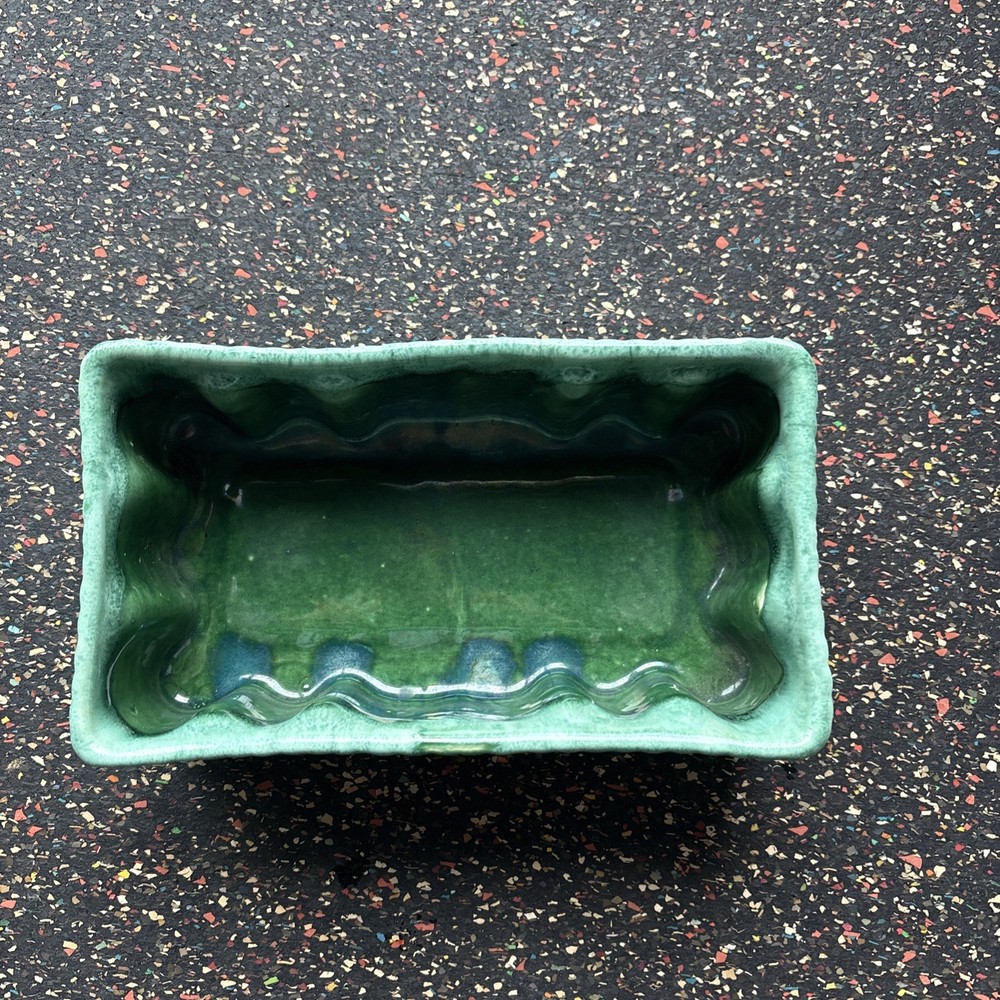 Green Dripware Glazed McCoy Planter Number 1374 Shape