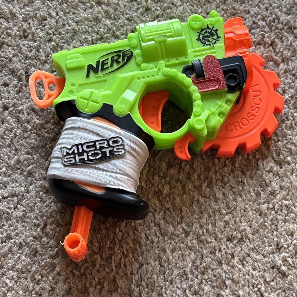 4 Nerf Micro Guns-Zombie micro Shots-orange Jolt-blue Micro Gun-blue 2017 Micro
