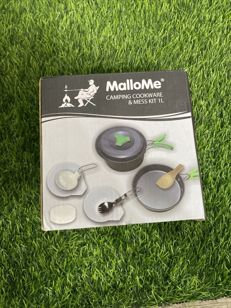 MalloMe 10 Piece Camping Cookware Mess Kit New!