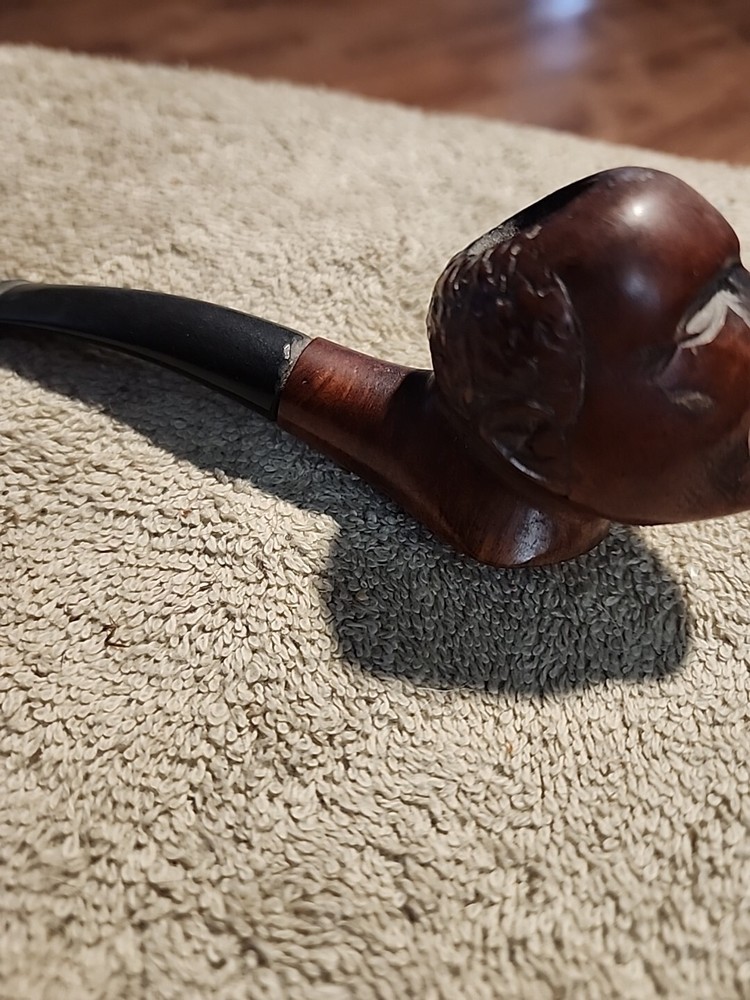 Briar Imported Italy Figural Smoking Pipe