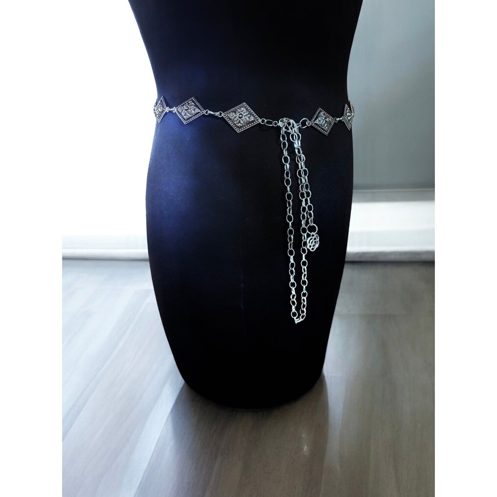 Vintage Geometric Chain Belt