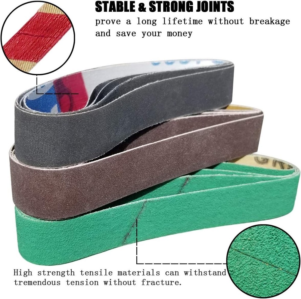 24New Replacement Belt Kit For Work Sharp Knife Tool Sharpener Ken Onion Edition