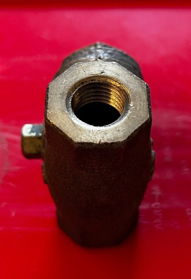 S 1/4" Brass Check Valve Threaded 125 S 200 CWP