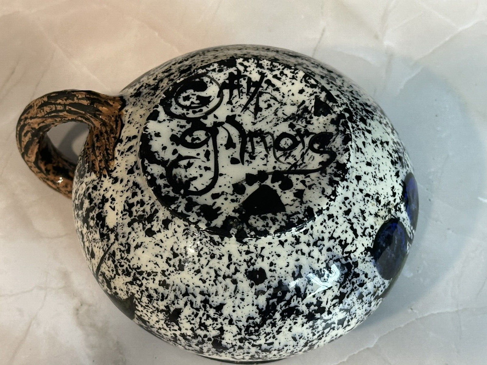 Art Pottery Small Pitcher/Creamer Signed Hand Painted