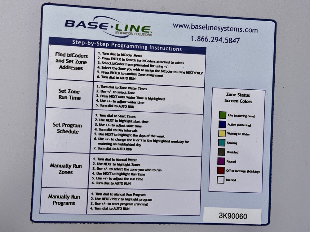 Baseline BL-3200 Base Station Irrigation System Outdoor Smart Controller