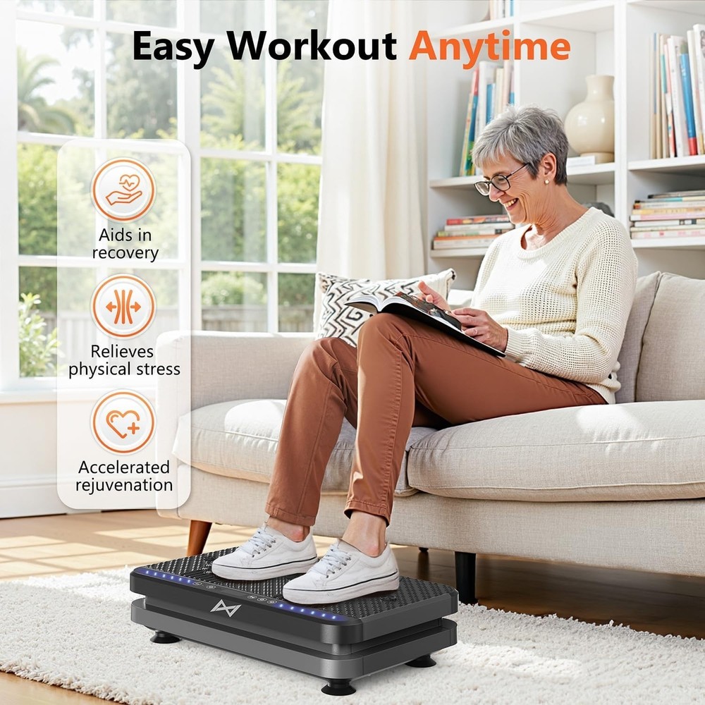 Vibration Plate Fitness Platform Exercise Machine with Remote Control