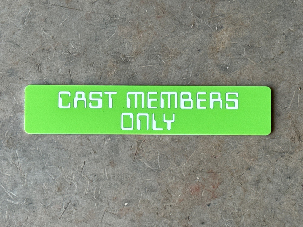 Walt Disney World Magic Kingdom Buzz Lightyear Space Range Spin Prop Sign