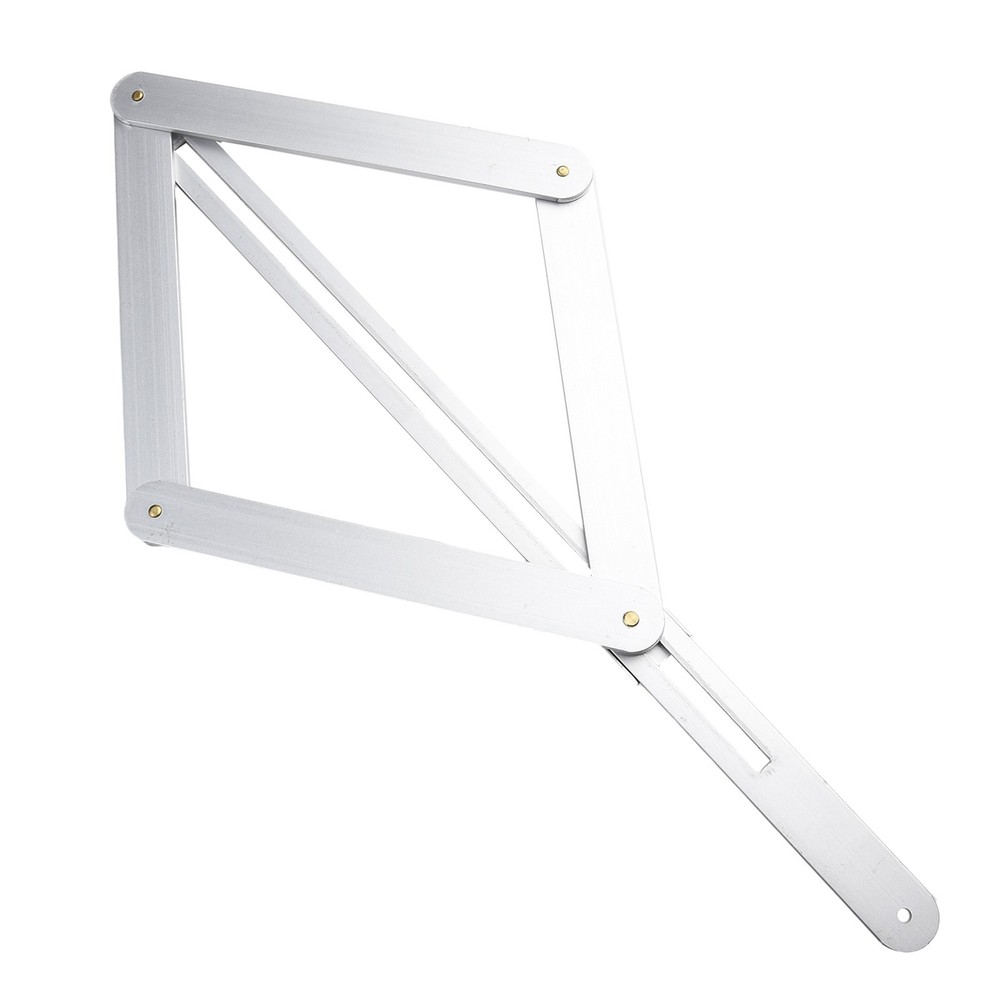 Square Protractor Protractor Stainless Steel Tool 17.1cm Silver Artifact