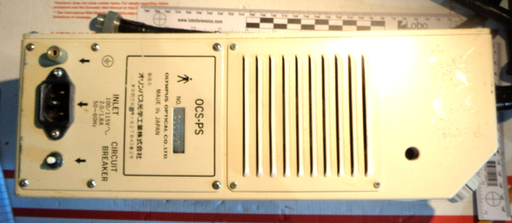 Olympus OCS-PS Microscope Light Source With Light Wand or Cable - Works