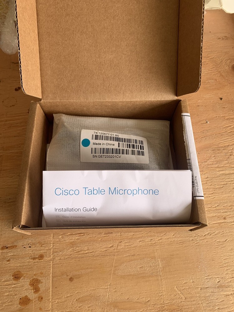 Cisco New CS-MIC-TABLE-J Video Conference Table Microphone Mic TTC5-14
