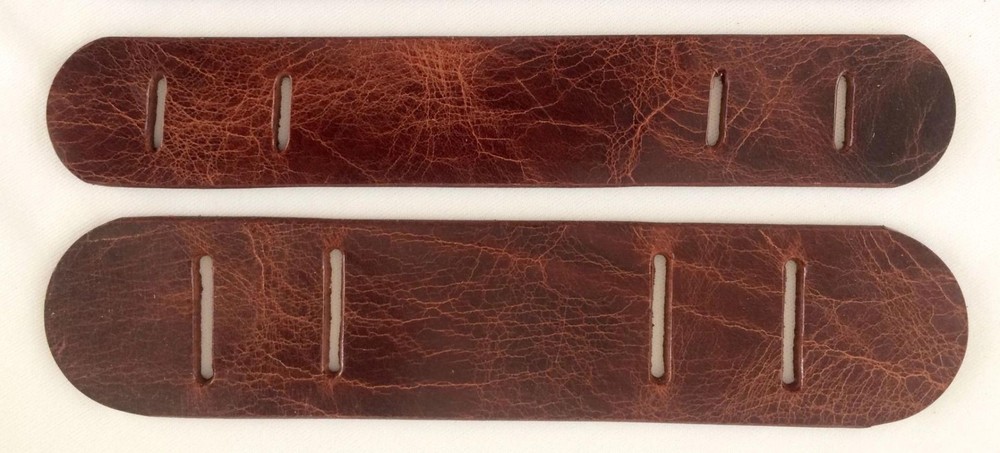 Versatile Distressed Antique Leather Shoulder Pads  for Adjustable Strap 3 Sizes