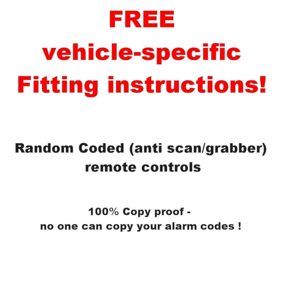 Car Alarm Remote Central Lock Immobiliser AL655HC