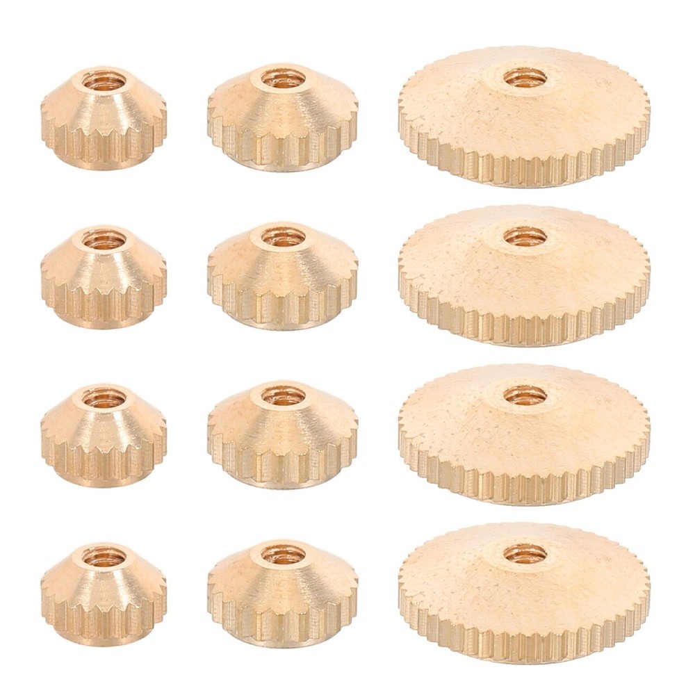 12 Pcs Clock Dial Movement Nut Diy Accessory Fixing Making Parts
