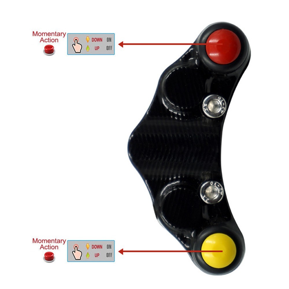7/8" 22mm Motorcycle Switches Handlebar Control Switch Button ON OFF Start Kill