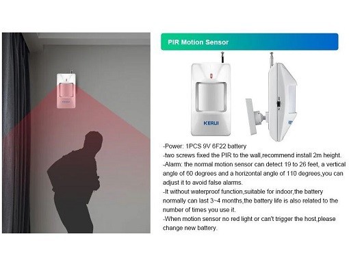 Motorhome Caravan Remote Alarm Security System Wireless Sensor Mobile Live Alert