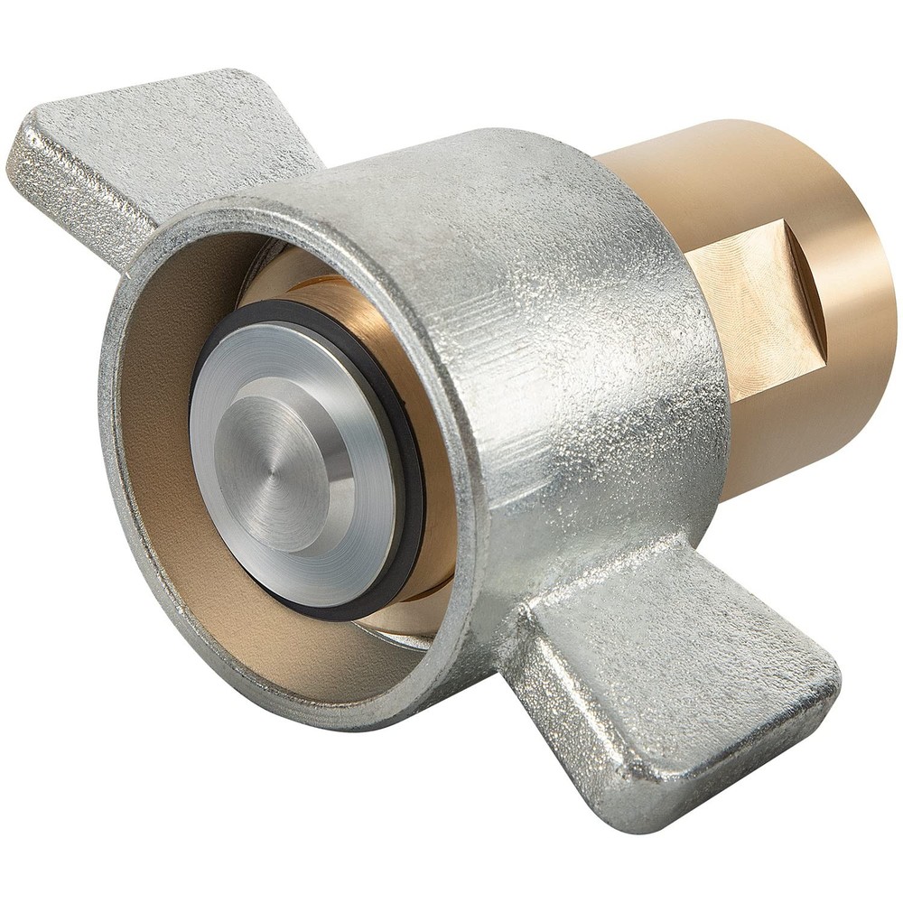 1-1/2" NPT Wet-Line Wing Nut Hydraulic Quick Disconnect Coupler / Coupling Set