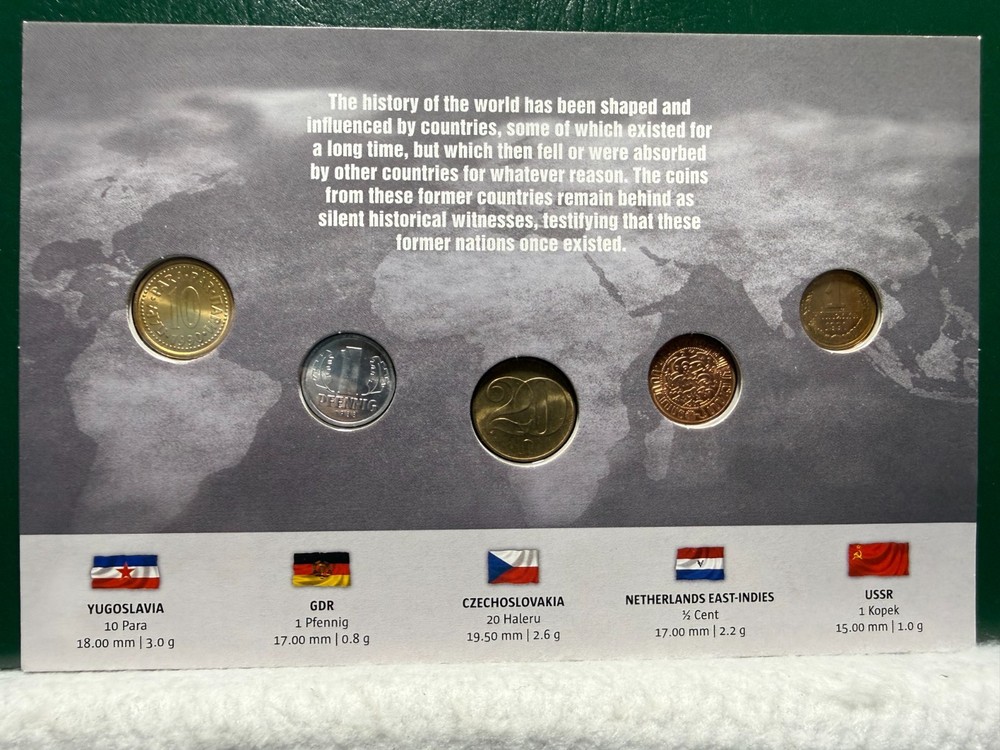 The five - five coins, one topic - Former Countries
