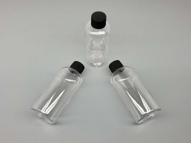 3pc 4oz Plastic Bottles PET Screw Top