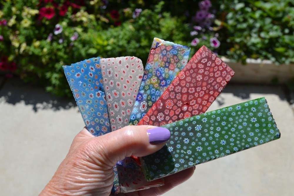 Millefiori Glass slabs