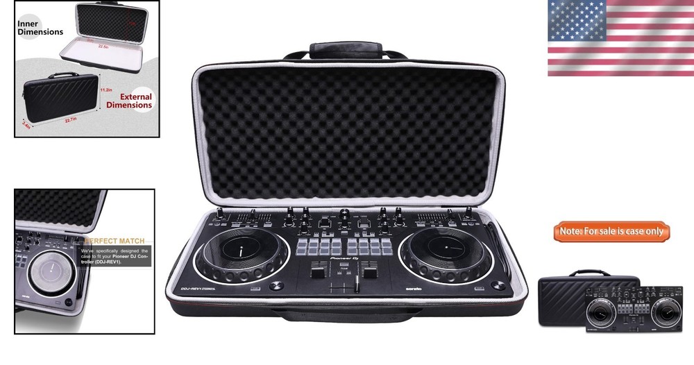 Hard Case for Pioneer DJ Controller DDJ- - Protective Bag