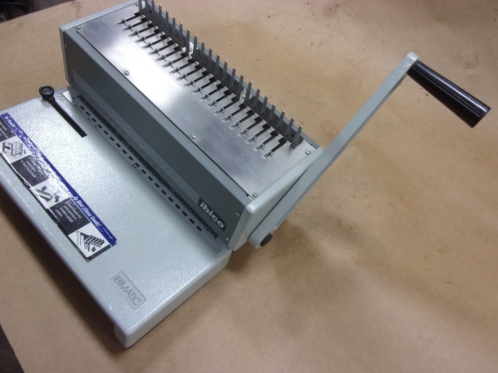 IBIMATIC Manual Hole Punch & Comb Paper Document Book Binding Machine Quartet