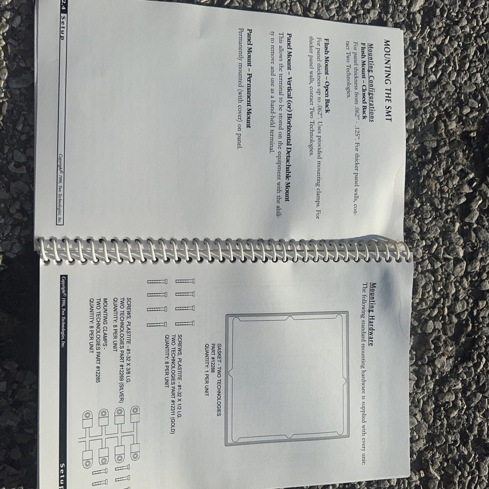 Two Technologies SMT ascII terminal Smtr4–2 Series Panel Mount Terminal