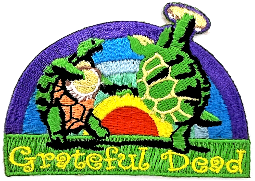 Grateful Dead Dancing Turtles Embroidered Rock Patch