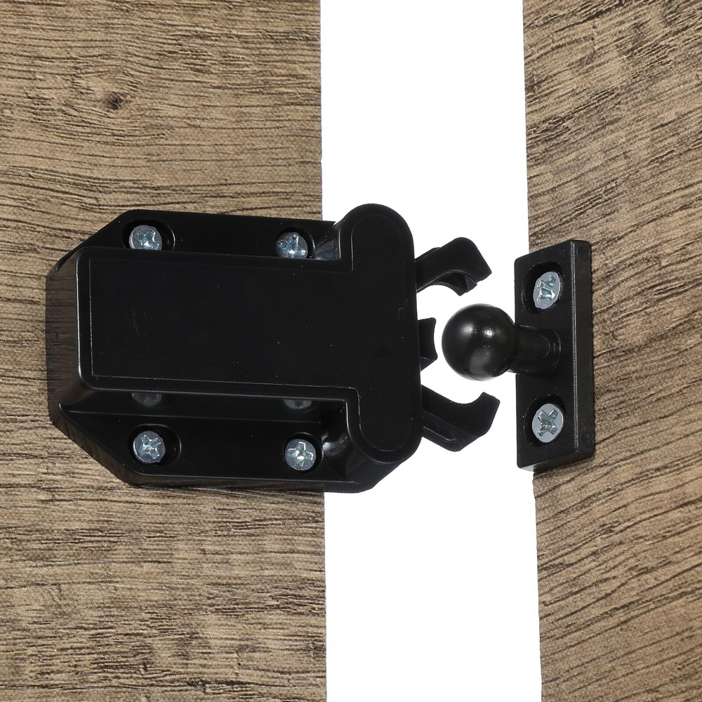 4PCS Push Latches for Cabinets Rebound Self-Locking Drawer Catch Push Open