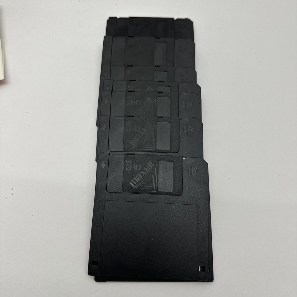 Maxell High Density Computer Floppy Disks 9 Pack MF 2HD Open Box