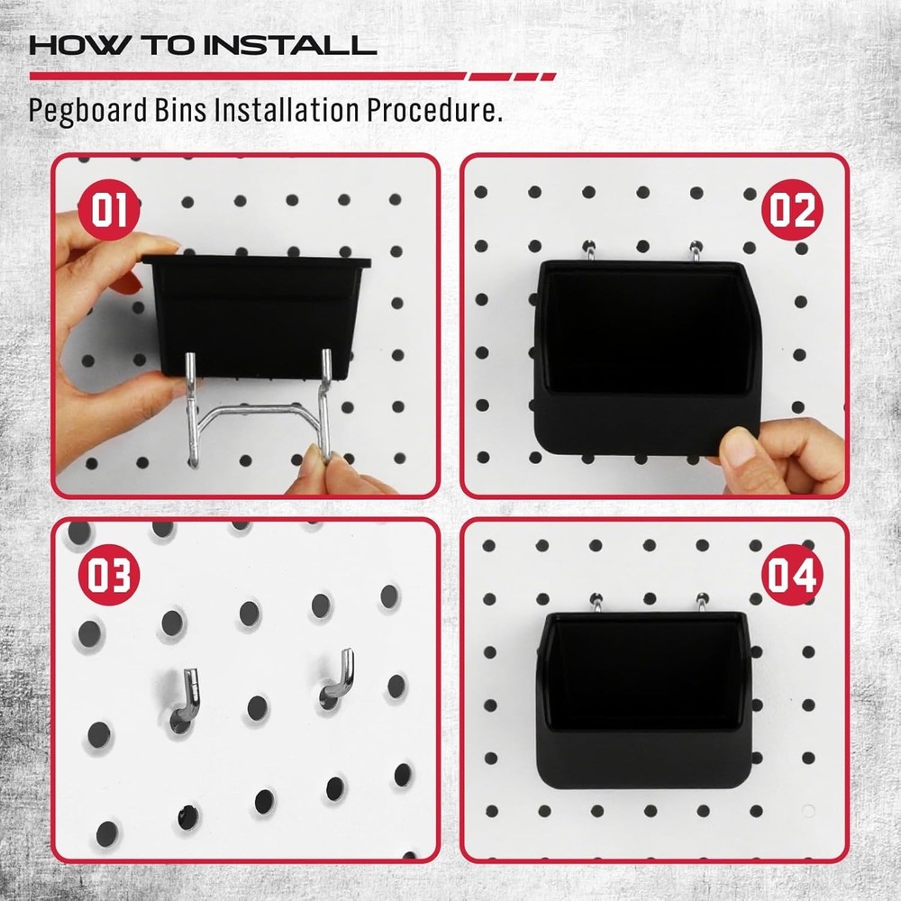 Ultimate 121-Piece Pegboard Hooks Set - Heavy-Duty Tool Organizer & Accessories