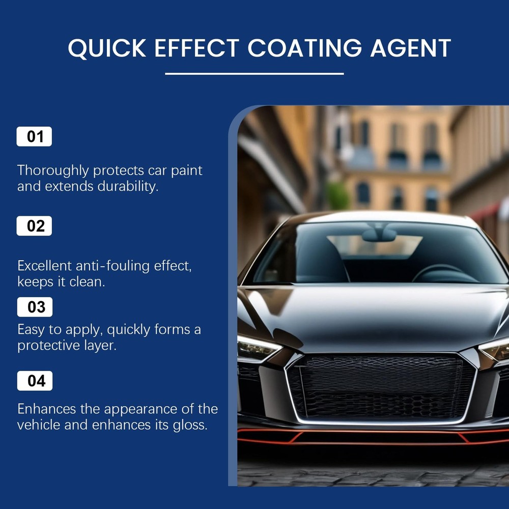 Advanced Car Quick-acting Coating Agent Spray, Persistent 4 Fl Oz (Pack of 2)