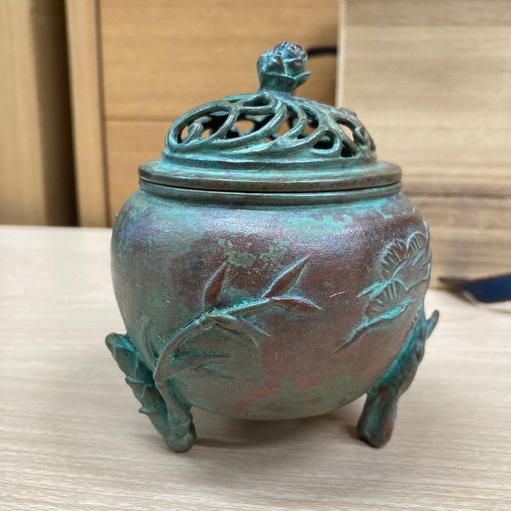 Tkok Copperware Incense Burner, Cast Copper, High-quality, Unused