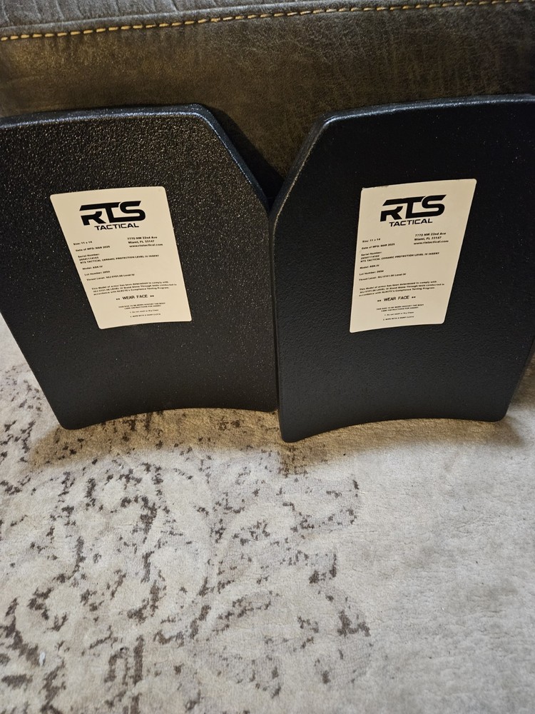 RTS Tactical LVL 4 CERAMIC PLATES
