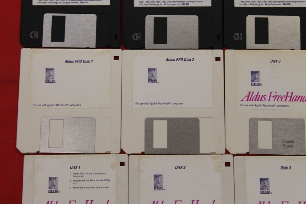 ALDUS Fetch Vol. 1 & 1.2 PPD 3.5" Floppy Disk Disc Software Apple Mac