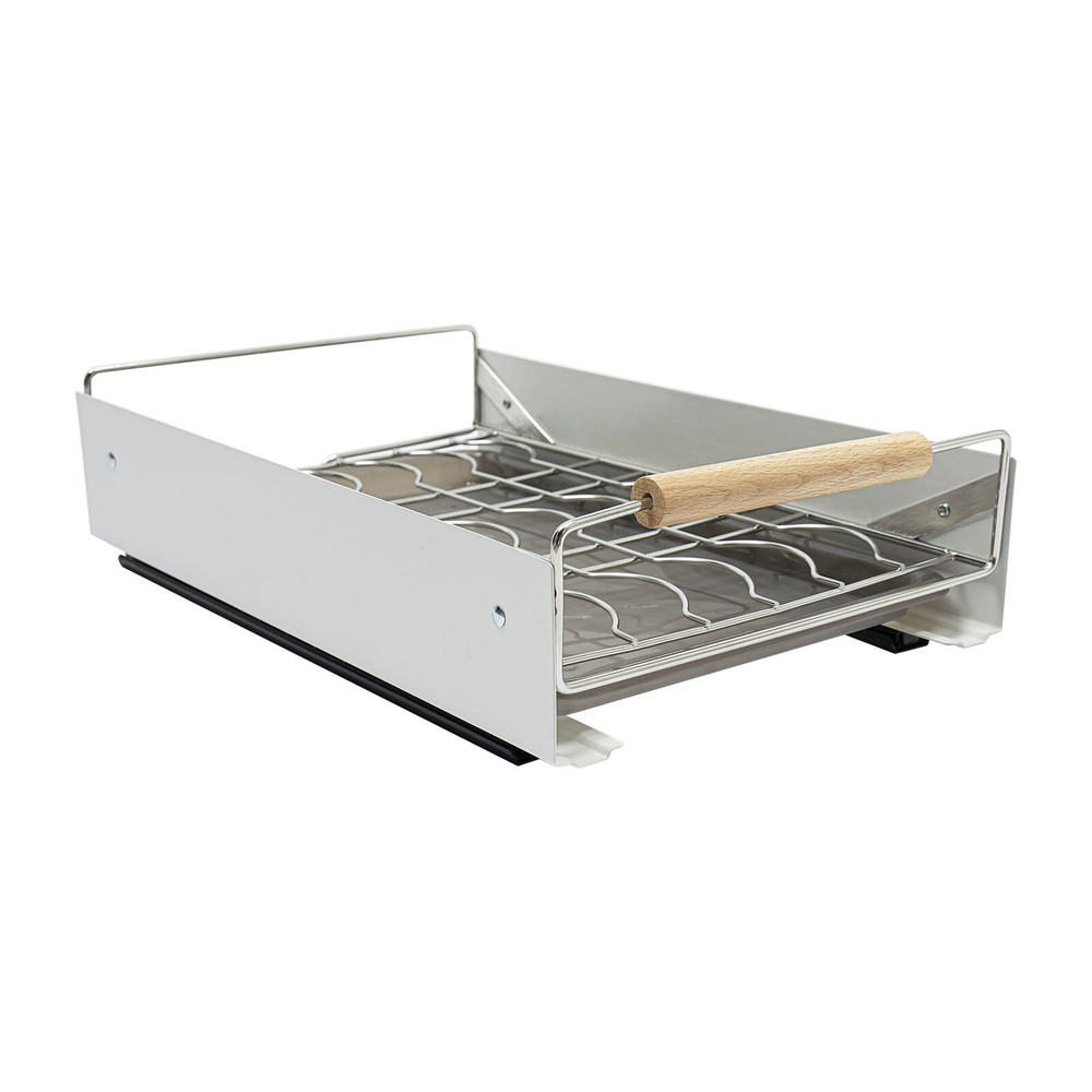 Kitchen Cabinet Organizer Pull Out Drawer Bottom-Mounted Slide Out Storage Shelf