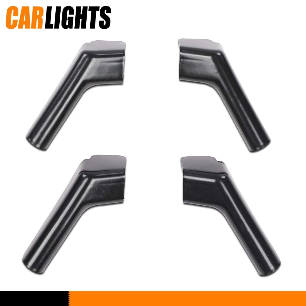 4PCS RV Rain Gutter Spout Long Version Black Left & Right Driver & Passenger