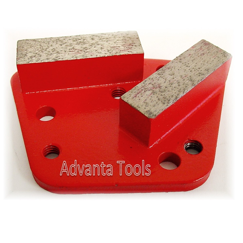 3PK Trapezoid HTC Style Grinding Shoe / Disc / Plate - Medium Bond - 60/80 Grit
