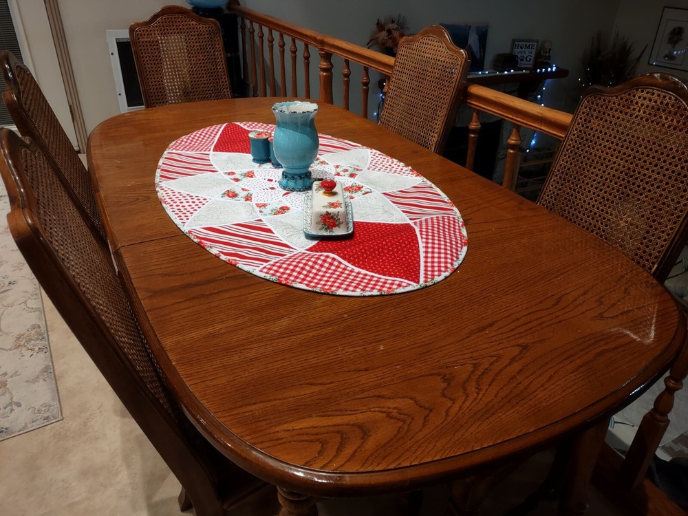 handmade quilted table toppers