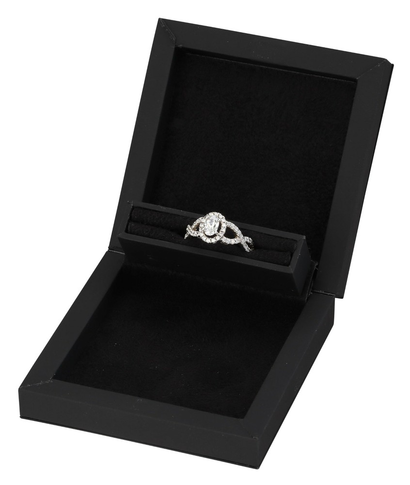 Slim Hidden Proposal Engagement Ring Box - Luxurious