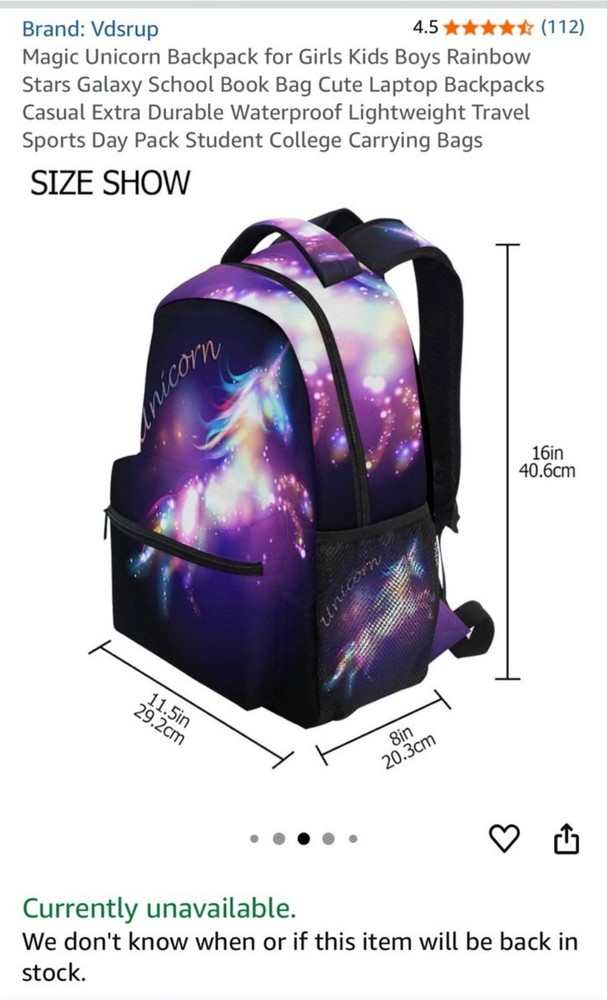 Unicorn Backpack