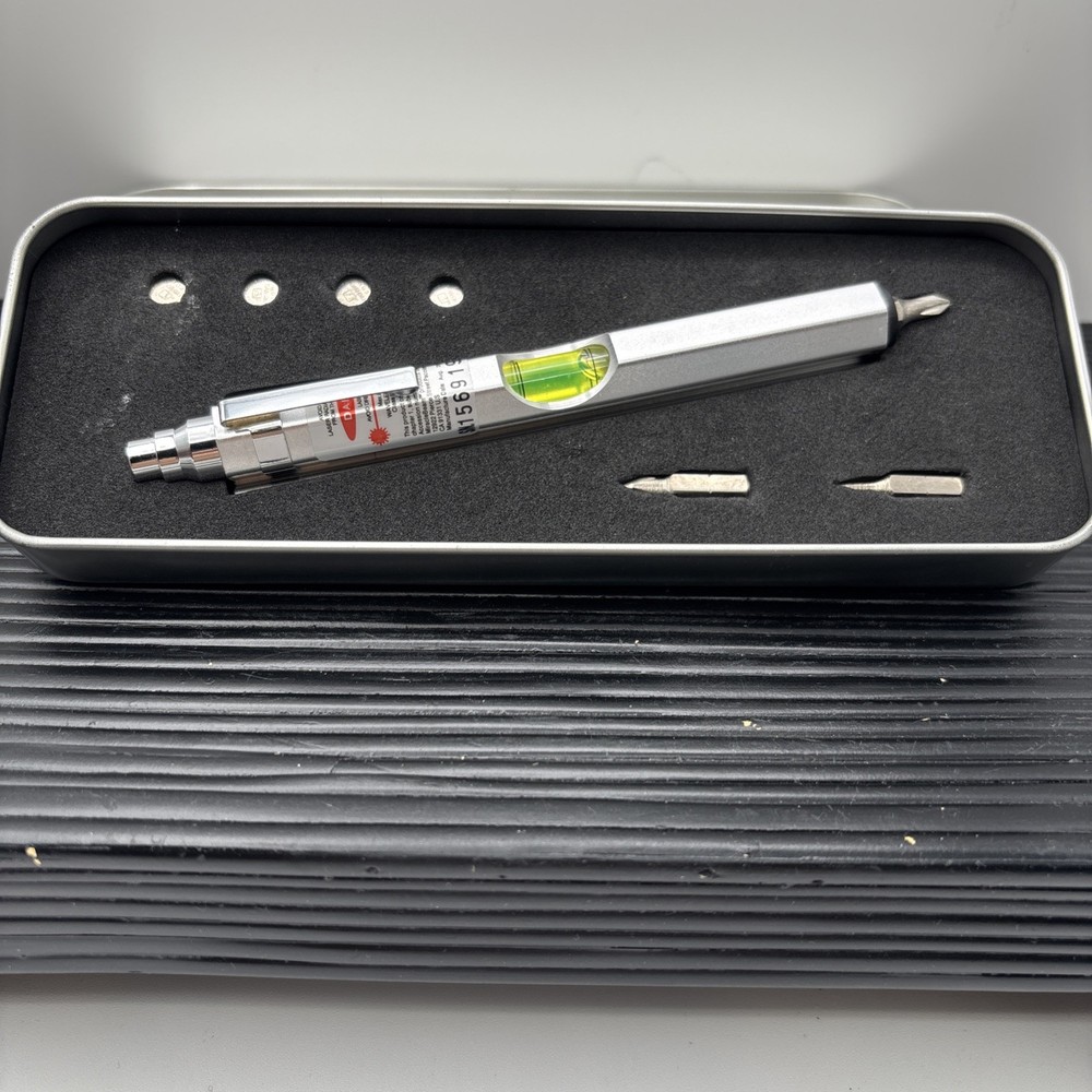 Restoration Hardware Laser Level Pocket Multi-Function Tool Kit Mint in Box