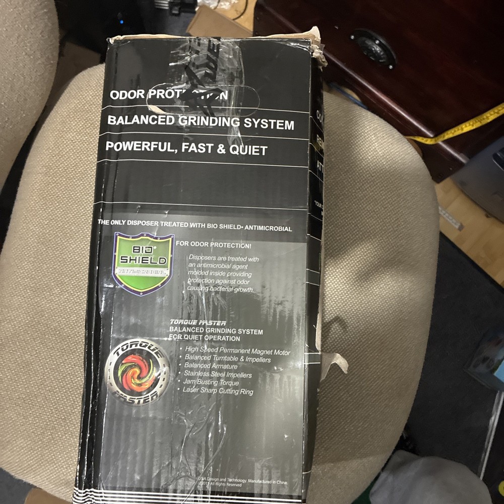 Waste Maid 1/2 HP Continuous Feed Garbage Disposal with Cord, Anti-Jam & Compact